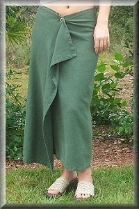Eco-Friendly Hypoallergenic Organic Shoshone Wrap Skirt.