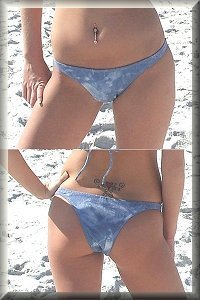 Women's Eco-Friendly Hemp Brazillian bikini bottom.