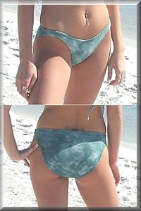 Women's Eco-Friendly Hemp Low Rise Full bikini bottom.