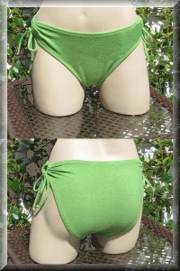 Women's Eco-Friendly Hemp Hippie Lace bikini bottom.