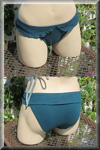 Women's Eco-Friendly Hemp Skirtini bikini bottom.