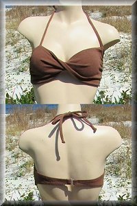 Women's Eco-Friendly Hemp Lolita bikini top.