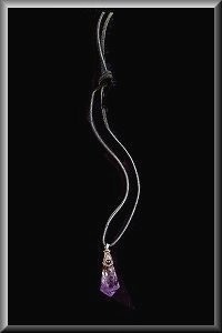 Garnet Crown Amythest Necklace.