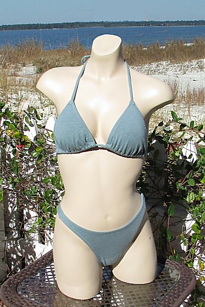 Organic Eco-Friendly hypoallergenic Island Girl Tanner bikini bottom -  latex free custom made in USA.